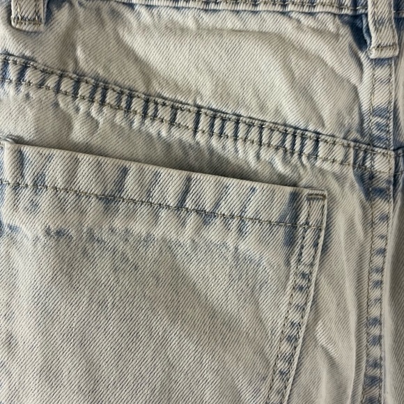 91 Cotton On Acid Wash High Flashback Denim Shorts size 2 Small Trendy designer - Picture 13 of 16